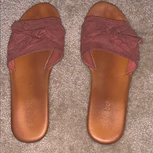 Bamboo Slip on Sandals 7.5